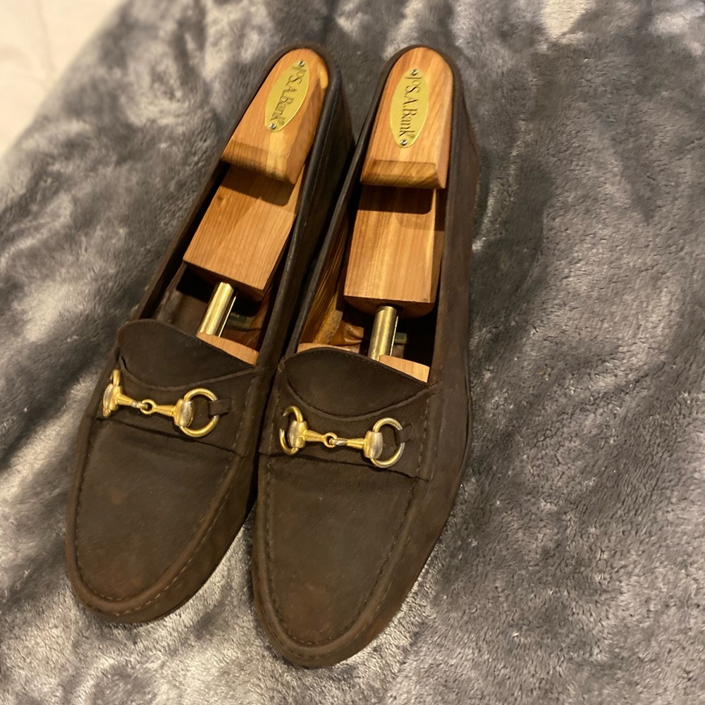Cole Haan Italian Loafers Gold Shoe-Bit size 11